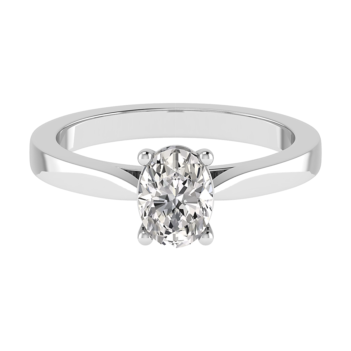 Oval Solitaire Engagement Ring